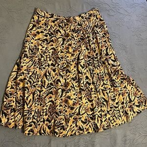Vintage Teddi skirt animal print button down